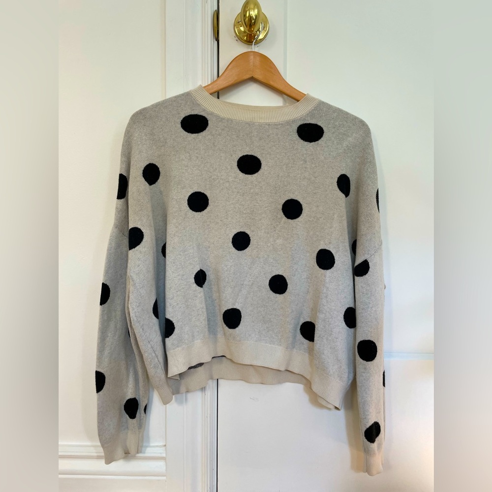 Simons twik polka dotted sweater
